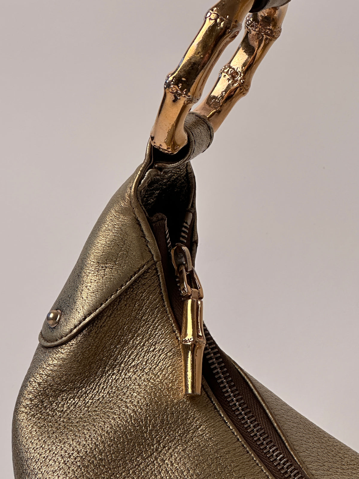 Gucci Medium Hobo Half Moon Bamboo Ring