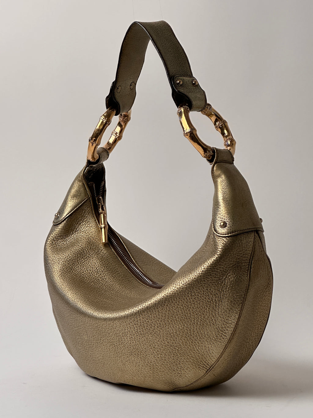 Gucci Medium Hobo Half Moon Bamboo Ring