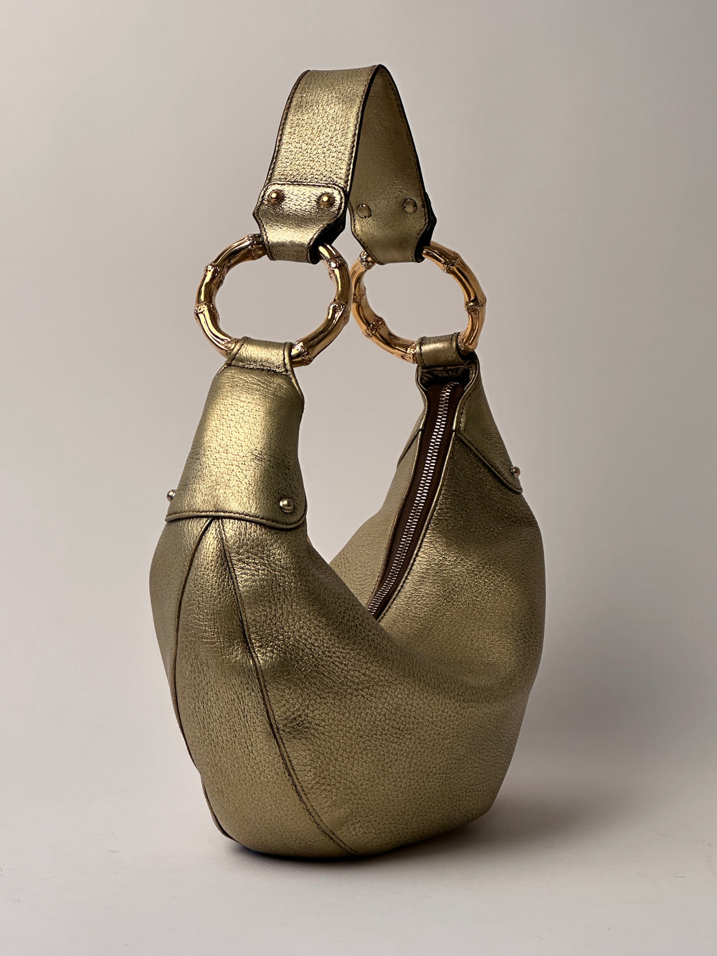 Gucci Medium Hobo Half Moon Bamboo Ring