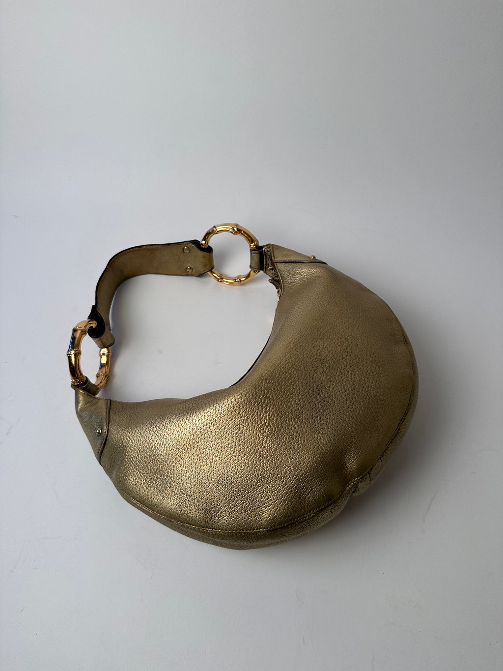 Gucci Medium Hobo Half Moon Bamboo Ring