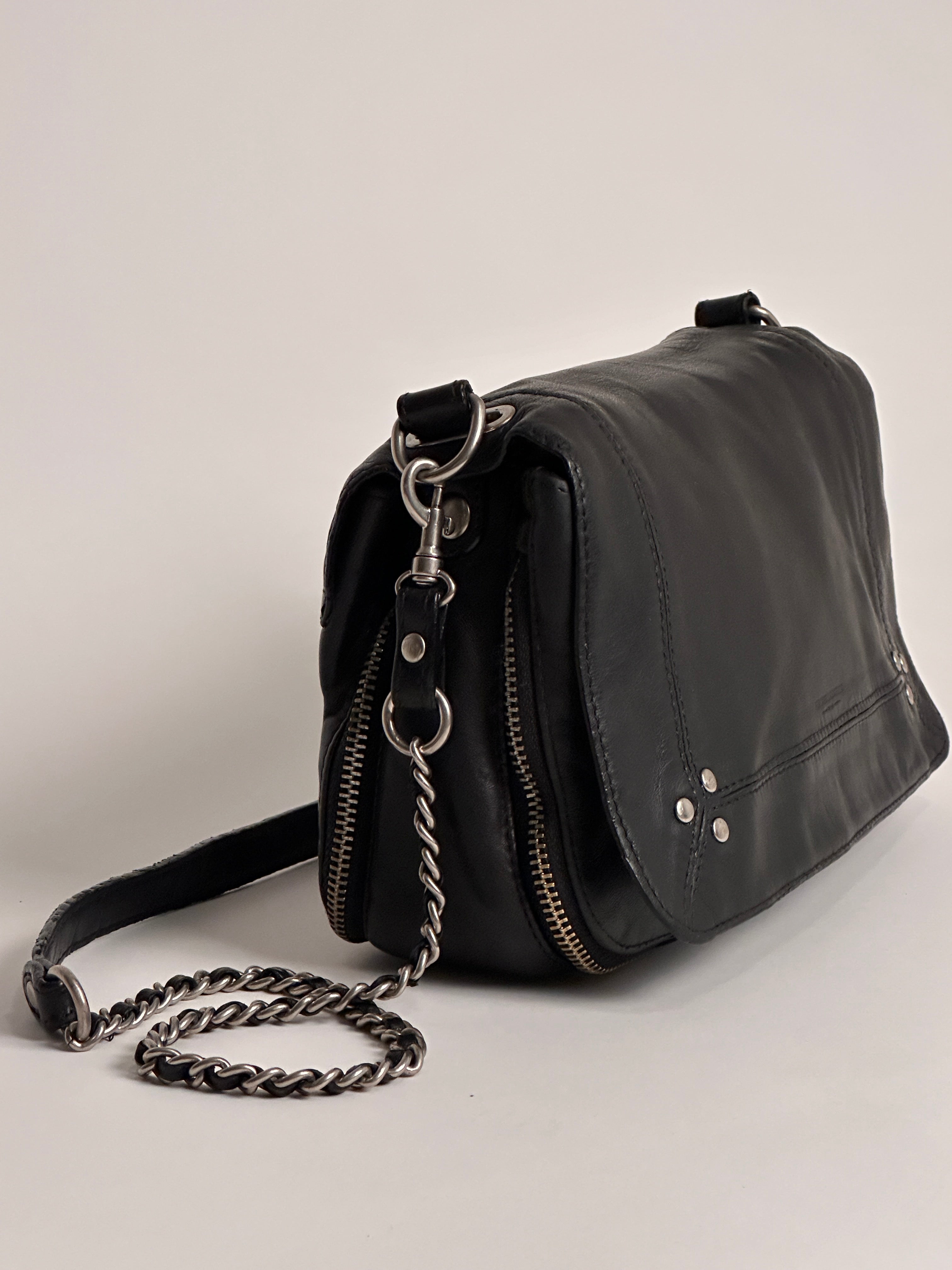 Jerome Dreyfuss Bobi Medium Black Leather