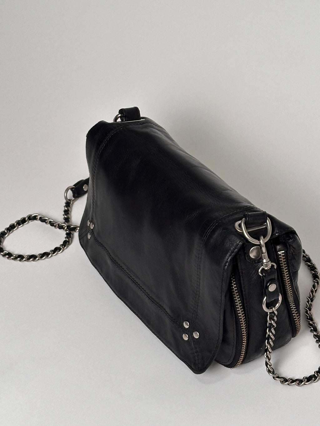 Jerome Dreyfuss Bobi Medium Black Leather