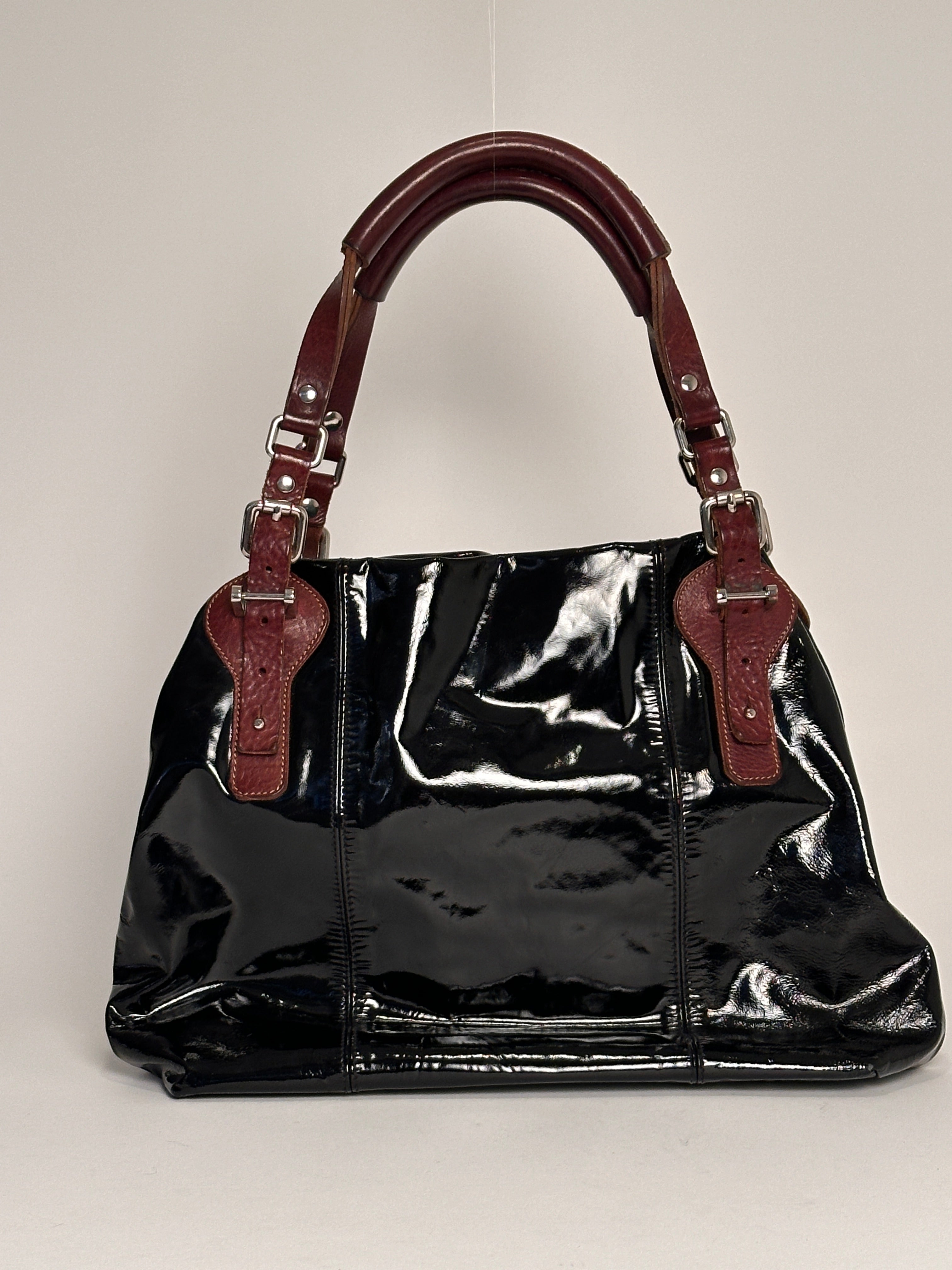 Pauric Sweeney Black Leather Handbag