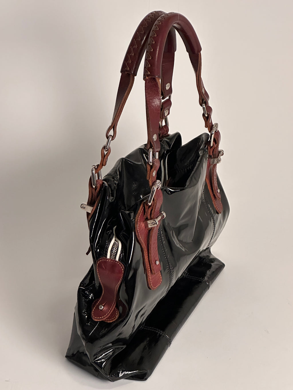 Pauric Sweeney Black Leather Handbag