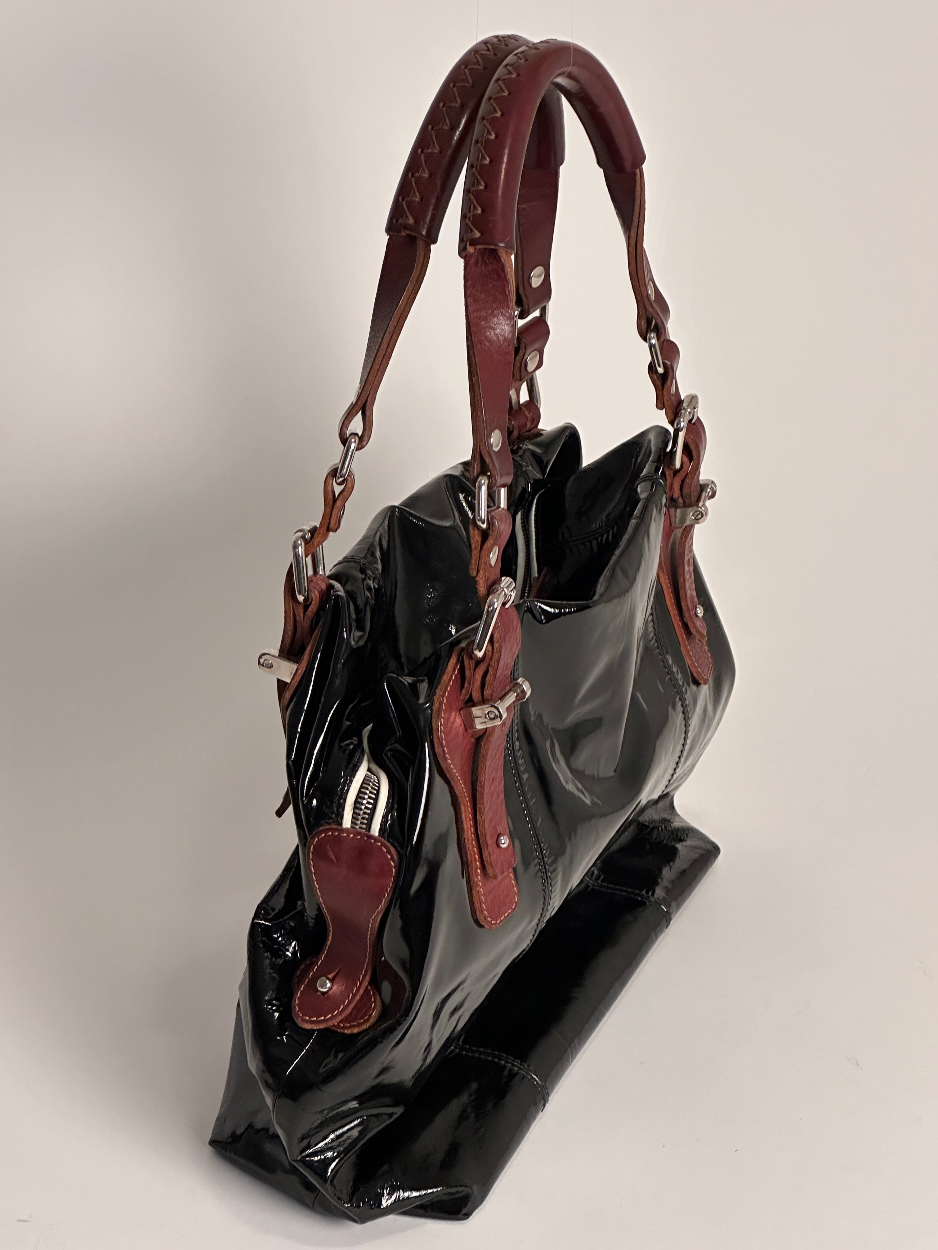 Pauric Sweeney Black Leather Handbag