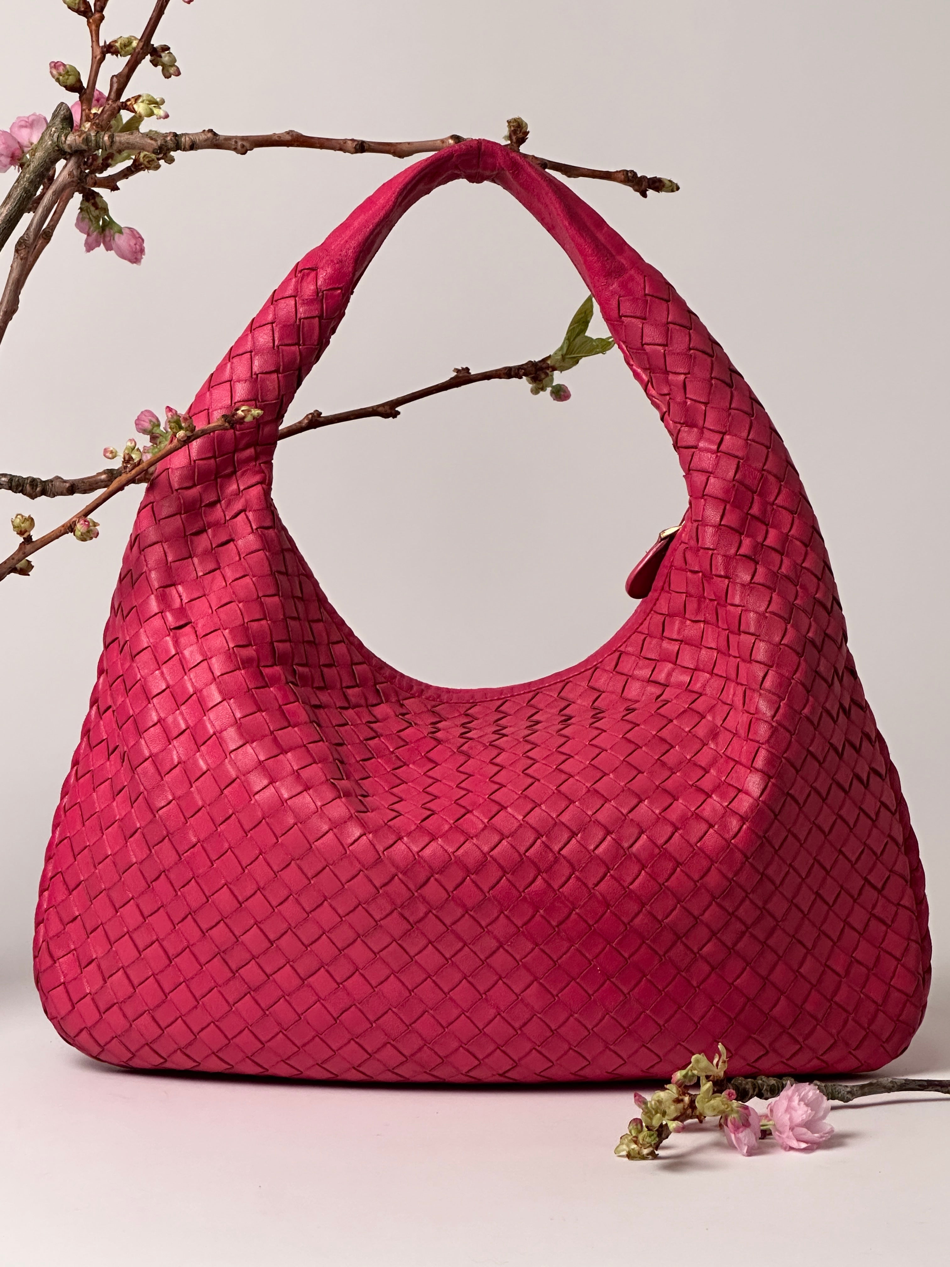 Bottega Veneta Pink Medium Veneta
