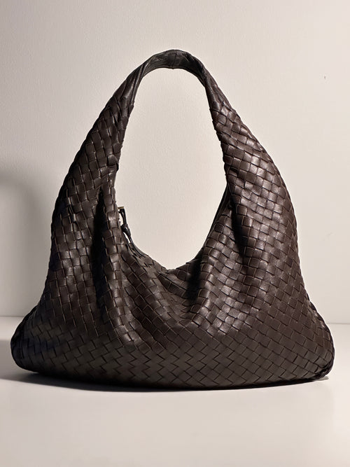 Bottega Veneta Medium Dark Brown Vintage Veneta Shoulderbag