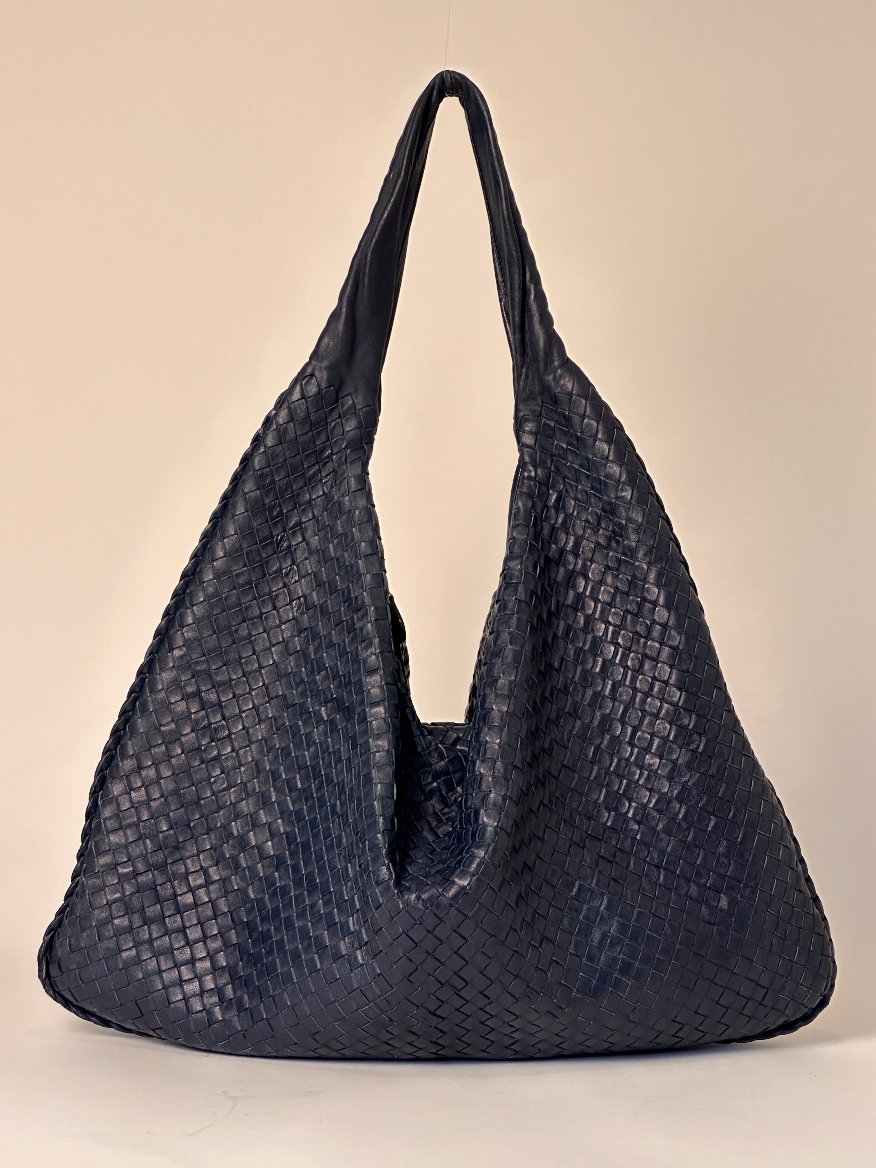 Bottega Veneta Maxi Veneta Navy Blue