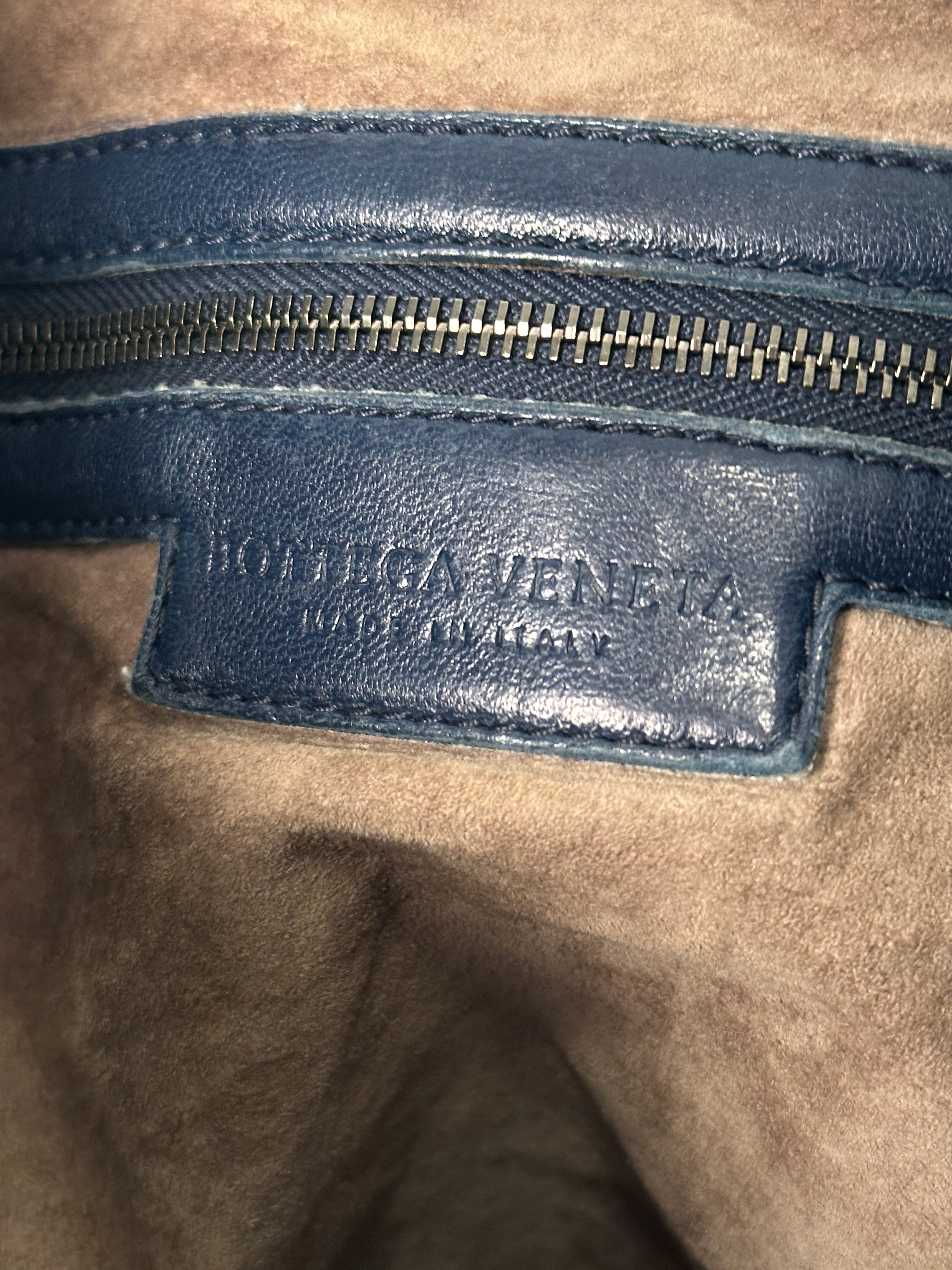 Bottega Veneta Maxi Veneta Navy Blue