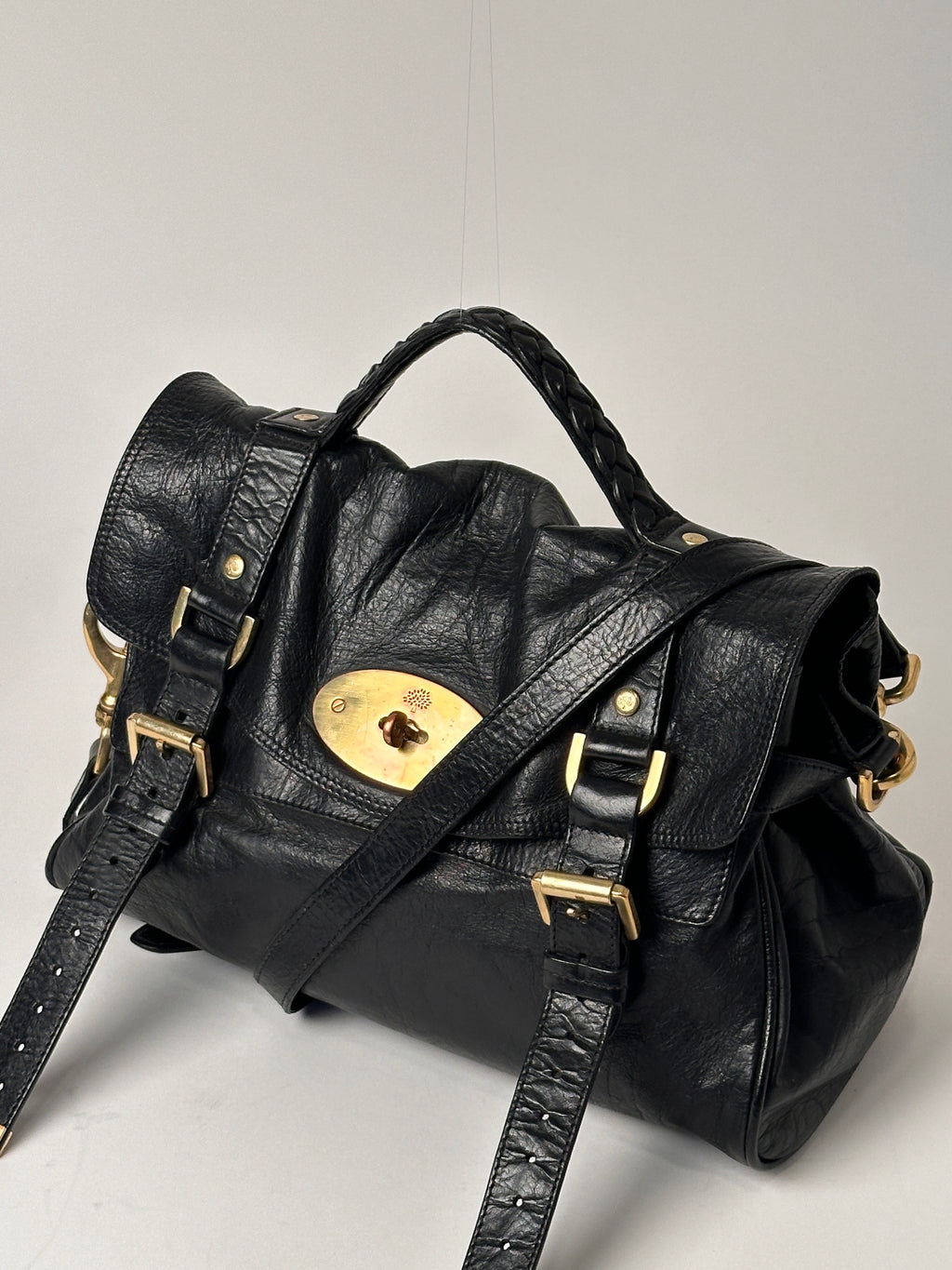 Mulberry Alexa Black Leather Handbag