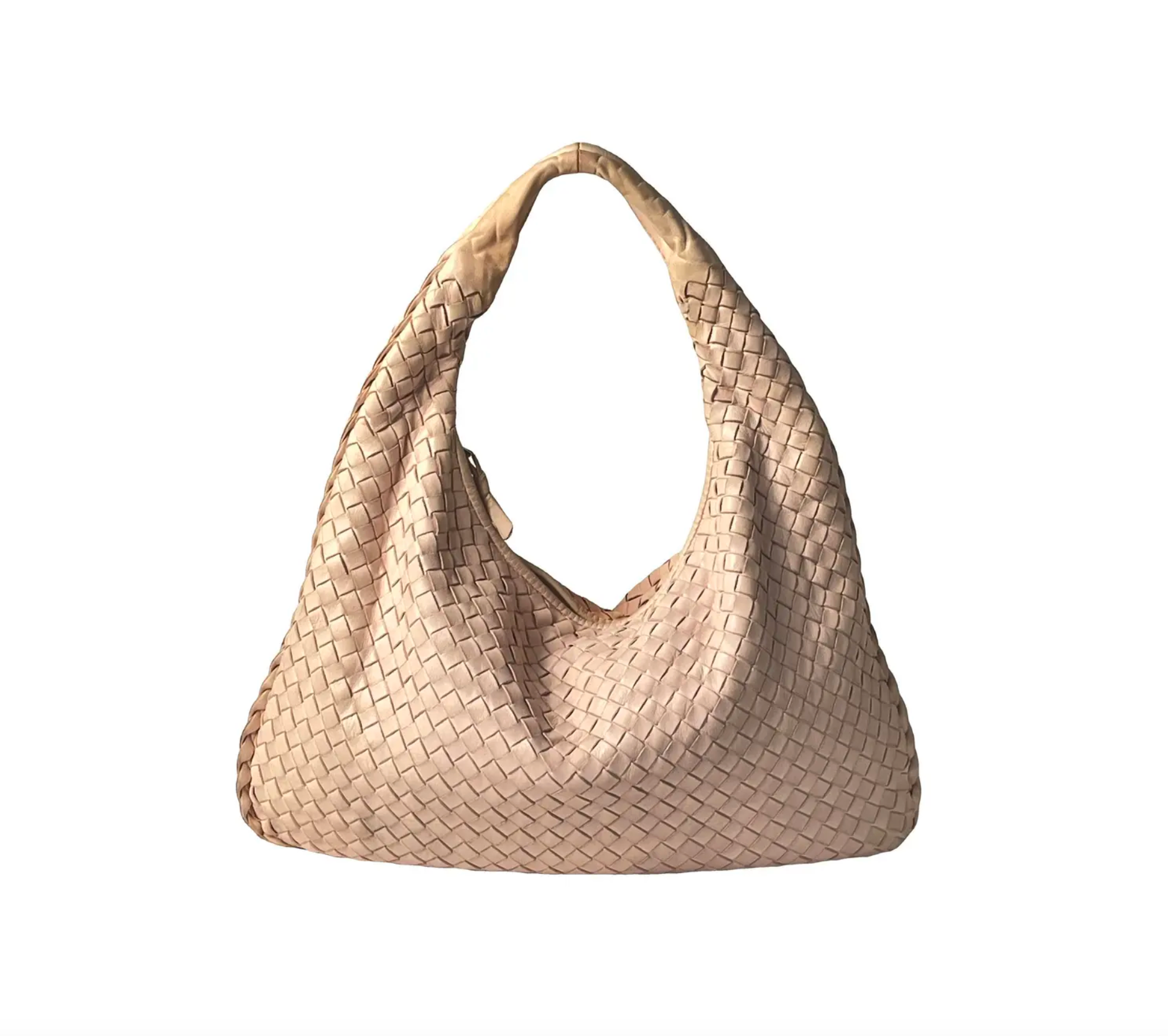 Bottega Veneta Medium Veneta Rose Powder Pink Shoulderbag