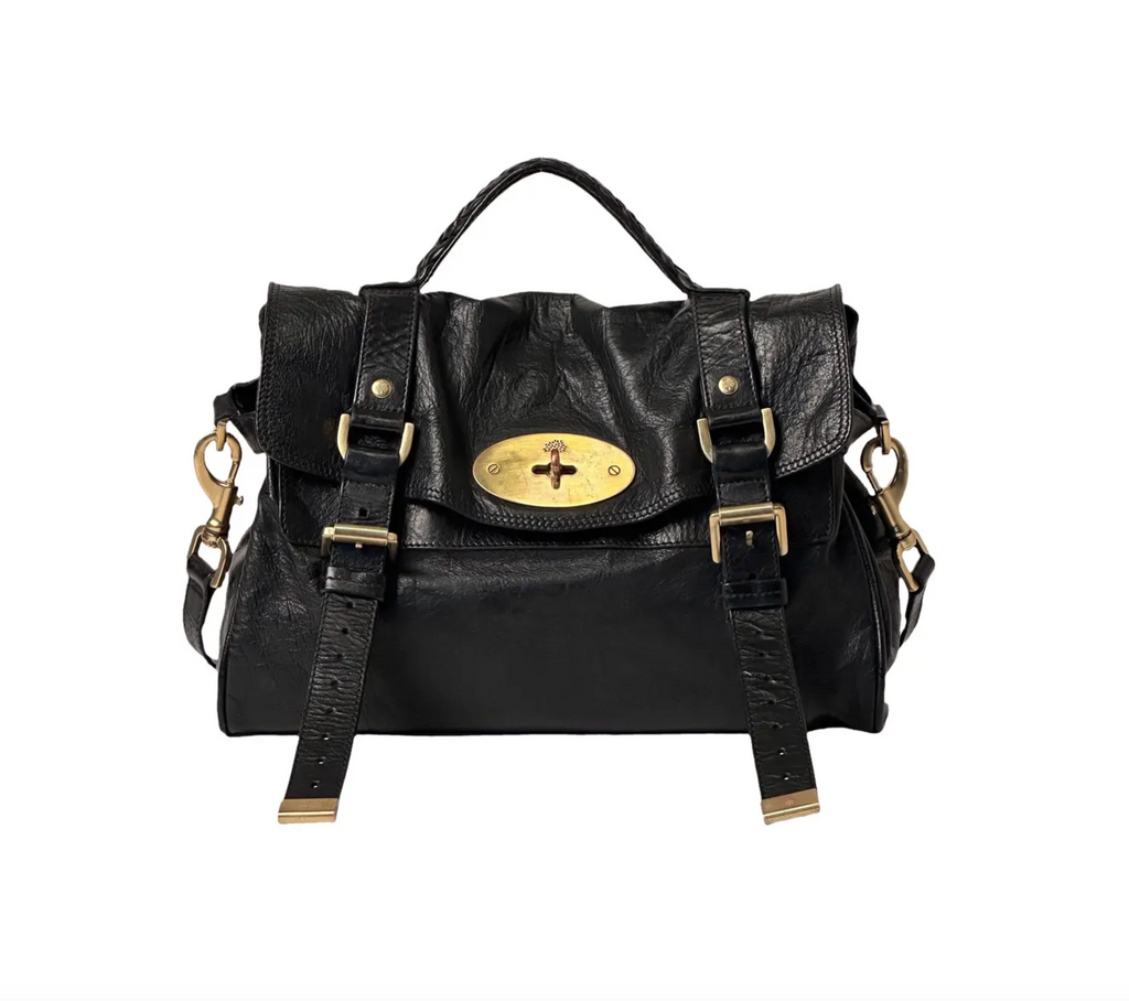 Mulberry Alexa Black Leather Handbag
