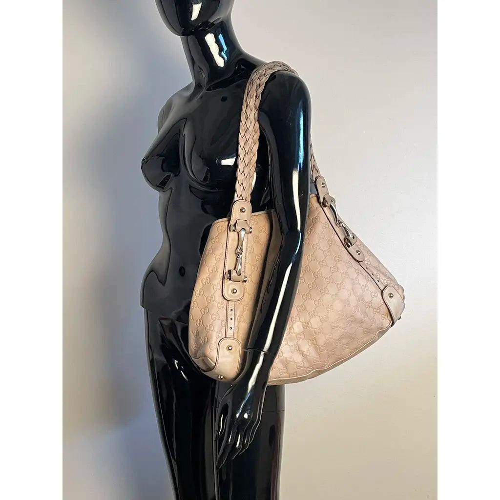 Gucci Pelham Hobo Beige Light Brown Leather Shoulderbag