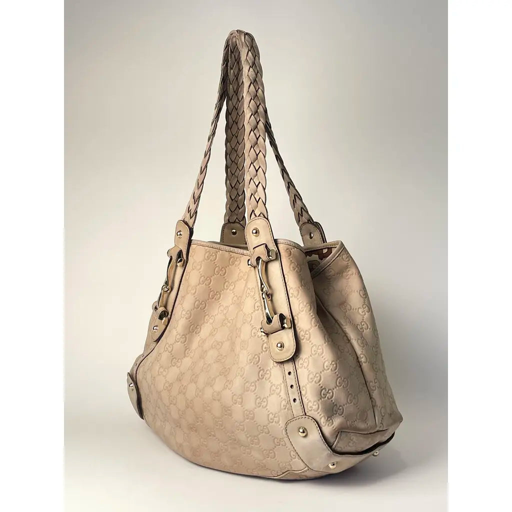 Gucci Pelham Hobo Beige Light Brown Leather Shoulderbag