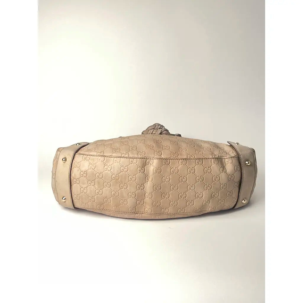 Gucci Pelham Hobo Beige Light Brown Leather Shoulderbag