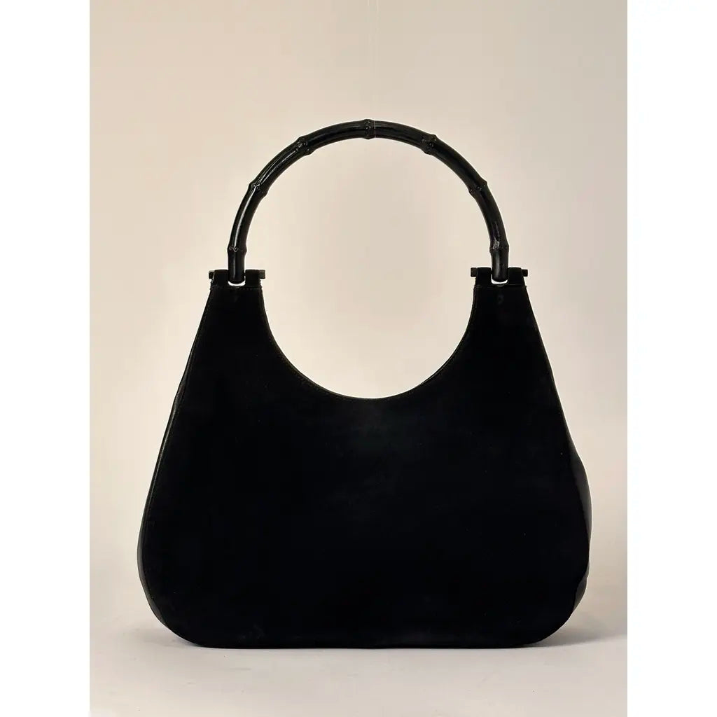 Gucci Jackie Hobo Bamboo Black Leather Vintage Shoulder bag