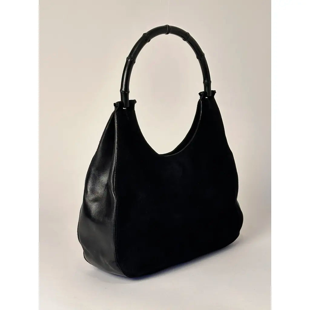 Gucci Jackie Hobo Bamboo Black Leather Vintage Shoulder bag