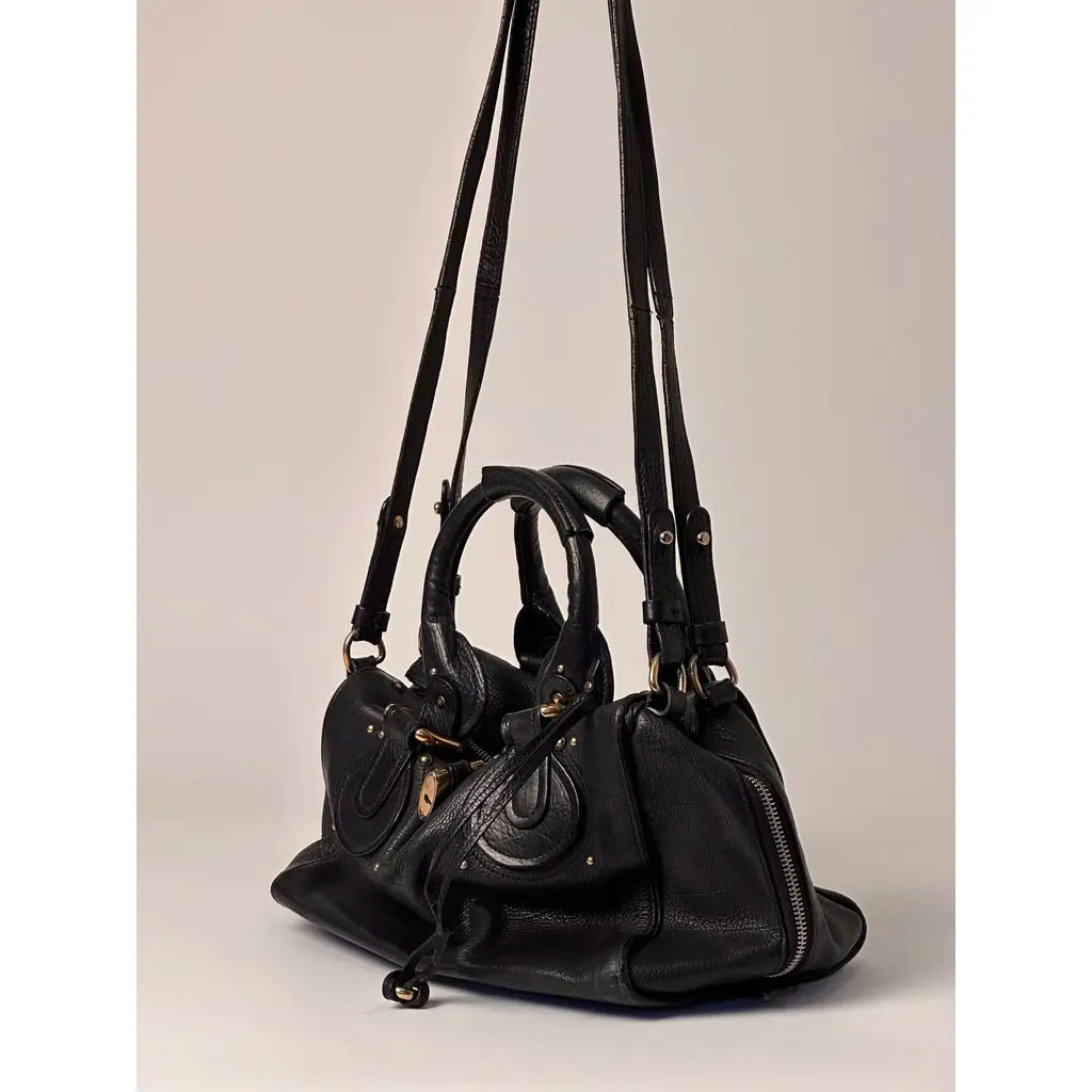 Chloé Paddington Black Leather Shoulder bag