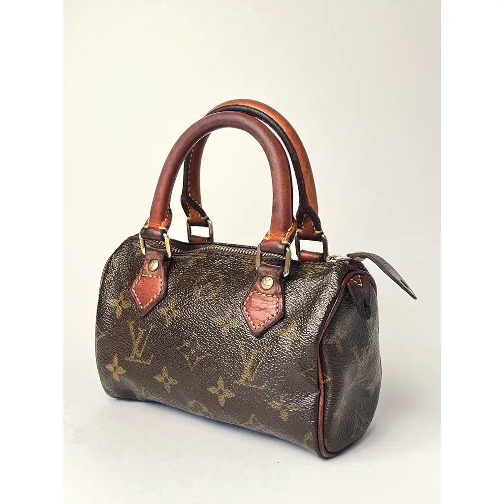 Louis Vuitton Nano Speedy Leather Handbag Year 1997