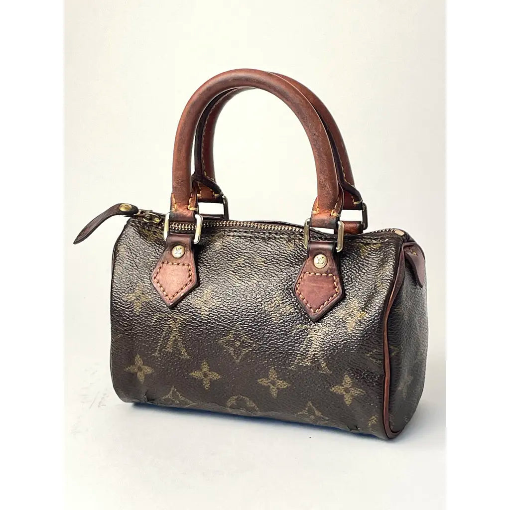 Louis Vuitton Nano Speedy Leather Handbag Year 1997