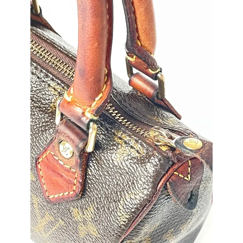 Louis Vuitton Nano Speedy Leather Handbag Year 1997